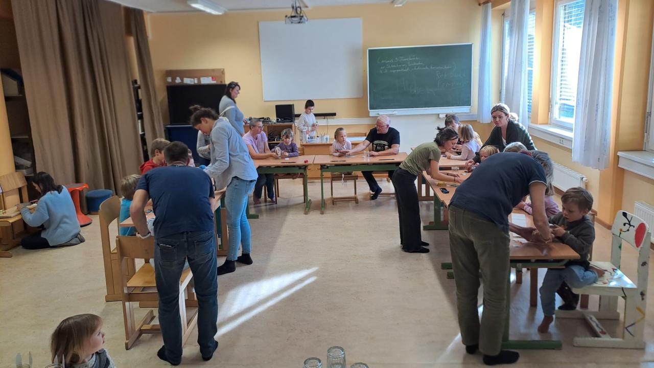 Beim Basteln