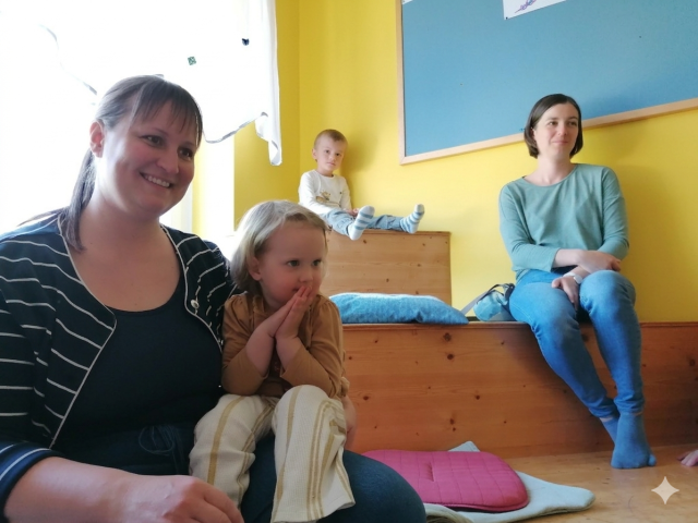 Lesetreppe mit Publikum 