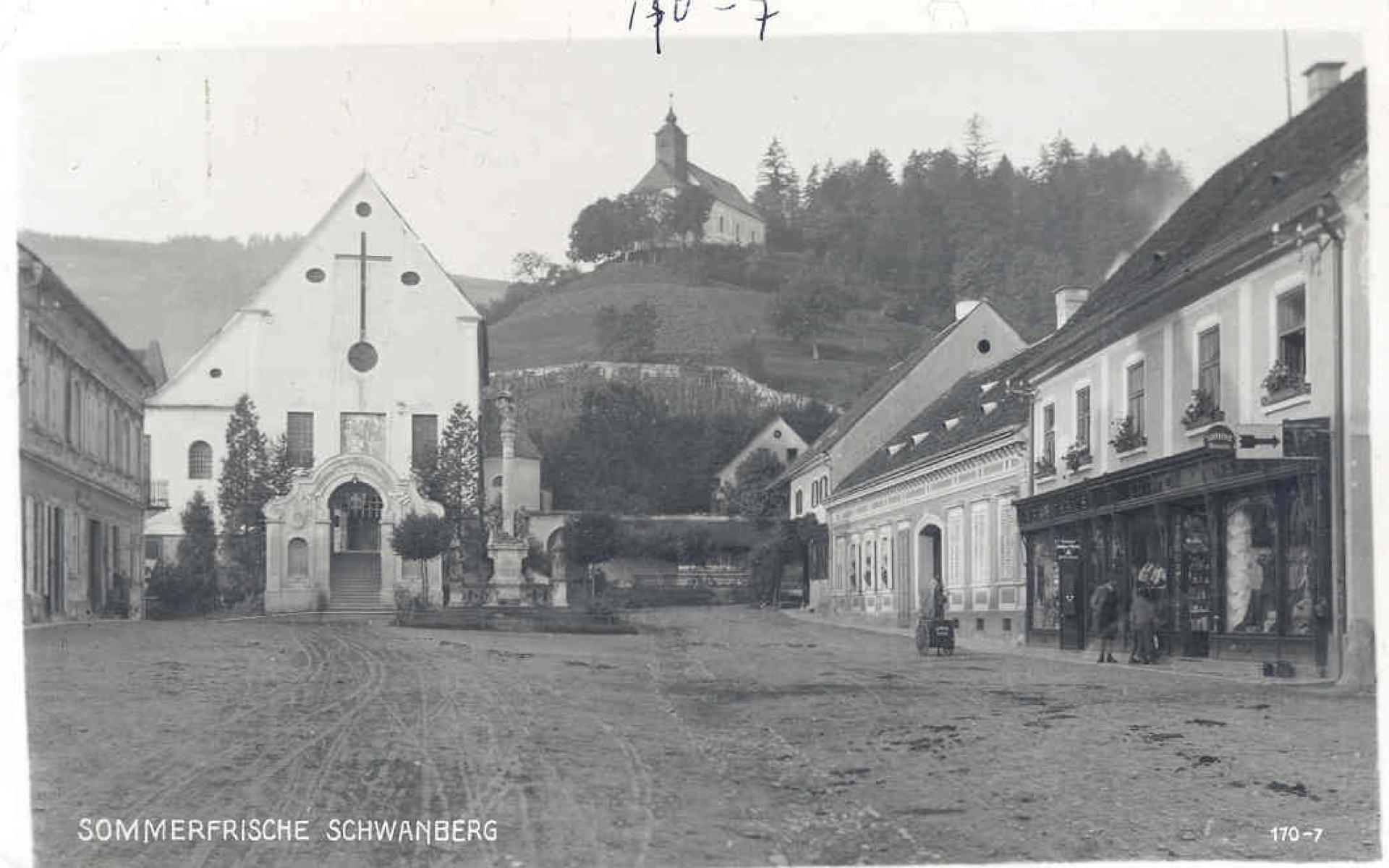Schwanberger Hauptplatz 20. Jhd.