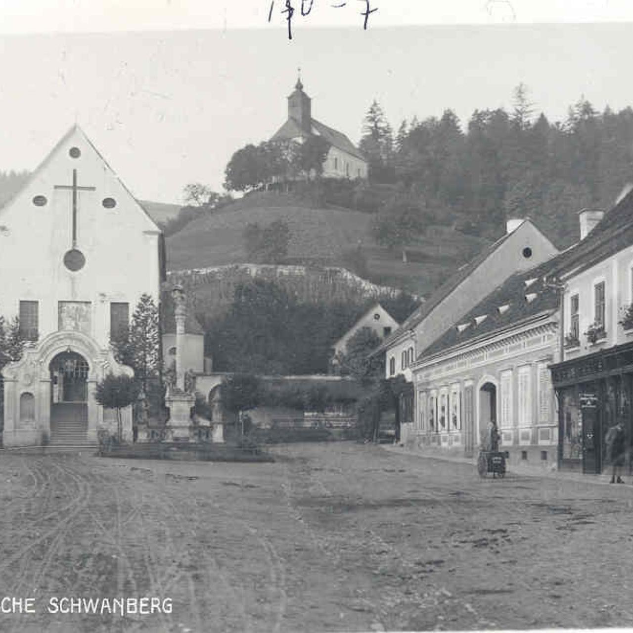 Schwanberger Hauptplatz 20. Jhd.